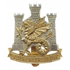 Exeter University O.T.C. Anodised (Staybrite) Cap Badge 