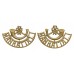 Pair of Indian Army 5th Mahratta Light Infantry (Bugle/MAHRATTA) Shoulder Titles