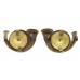 Pair of King's Own Yorkshire Light Infantry (K.O.Y.L.I.) Officer's Collar Badges