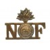 Northumberland Fusiliers Brass Shoulder Title