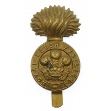 Royal Welsh Fusiliers WW1 All Brass Economy Cap Badge