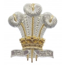 Royal Regiment of Wales Anodised (Staybrite) Cap Badge