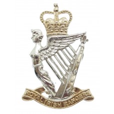 Royal Irish Rangers Anodised (Staybrite) Cap Badge - Queen's Crown