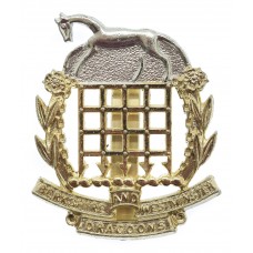 Berkshire and Westminster Dragoons Anodised (Staybrite) Cap Badge