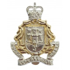 Gibraltar Regiment Anodised (Staybrite) Cap Badge - Queen's Crown