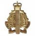 Gibraltar Regiment Anodised (Staybrite) Cap Badge - Queen's Crown