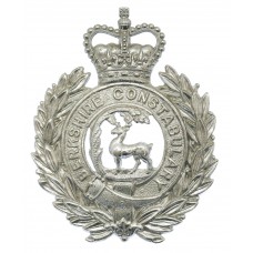 Berkshire Constabulary Wreath Helmet Plate - Queen's Crown