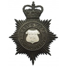 East Sussex Constabulary Night Helmet Plate - Queen's Crown