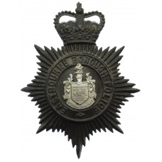 Eastbourne Borough Police Night Helmet Plate - Queen's Crown