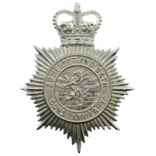 Somerset and Bath Constabulary Helmet Plate - Queen's Crown