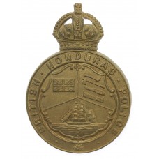 British Honduras Police Helmet Plate - King's Crown