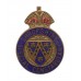 Shropshire Special Constabulary Enamelled Lapel Badge - King's Crown