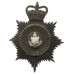 County Borough of Barrow -in- Furness Police Night Helmet Plate - Queen's Crown