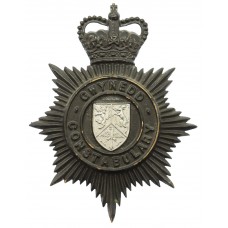 Gwynedd Constabulary Night Helmet Plate - Queen's Crown