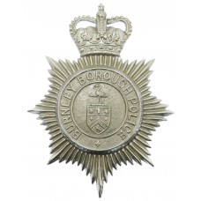 Burnley Borough Police Helmet Plate - Queen's Crown