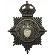 Burnley Borough Police Night Helmet Plate - King's Crown