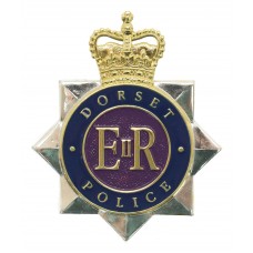 Dorset Police Enamelled Cap Badge - Queen's Crown