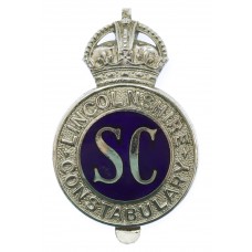 Lincolnshire Special Constabulary Enamelled Cap Badge - King's Cr