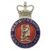 Warwickshire Constabulary Enamelled Cap Badge - Queen's Crown