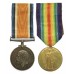 WW1 British War & Victory Medal Pair - Lieut. H.N. Stevens, 9th East Yorkshire Regt, Northumberland Fusiliers, Royal Air Force and 3rd King's African Rifles