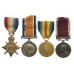 WW11914-15 Star, British War Medal, Victory Medal and LS&GC Medal Group of Four - Sjt. L.W. Tasker, Royal West Kent Regiment and R.A.S.C.