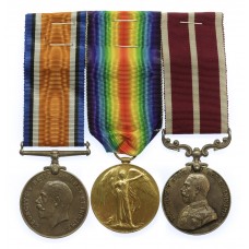 WW1 Meritorious Service Medal Group of Three - Gnr. F.W. Sloan, Royal Artillery