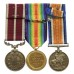 WW1 Meritorious Service Medal Group of Three - Gnr. F.W. Sloan, Royal Artillery