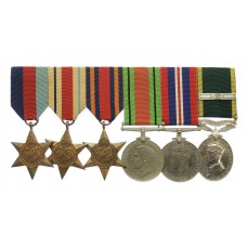WW2 and Territorial Efficiency Medal Group of Six - Gnr. J.R.G. Wilson, 60th Field Regt, Royal Artillery, 60 Column, Special Forces (Chindits)