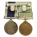 UN Korea Medal and Royal Navy Long Service & Good Conduct Medal Pair - P.O.M. (E). H. Musgrave, H.M.S. Zulu