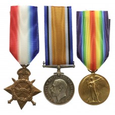 WW1 1914-15 Star Medal Trio - Dvr. J. Martin, Royal Artillery