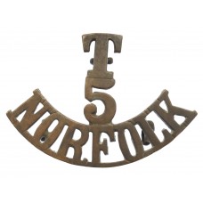 5th Territorial Bn. Norfolk Regiment (T/5/NORFOLK) Shoulder Title