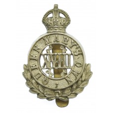 18th Hussars (Queen Mary's Own) Cap Badge - King's Crown