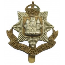 East Surrey Regiment Cap Badge - King's Crown