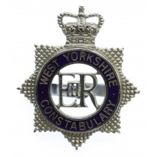 West Yorkshire Constabulary Senior Officer's Enamelled Cap Badge - Queen's Crown