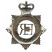Sussex Police Senior Officer's Enamelled Cap Badge - Queen's Crown