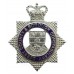 Derby County & Borough Constabulary Senior Officer's Enamelled Cap Badge - Queen's Crown