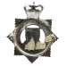 Derby County & Borough Constabulary Senior Officer's Enamelled Cap Badge - Queen's Crown