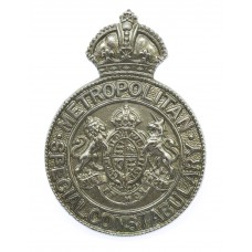 Metropolitan Police Special Constabulary Chrome Cap Badge - Kin'gs Crown