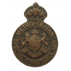 Metropolitan Police Special Constabulary Cap Badge/Lapel Badge - King's Crown