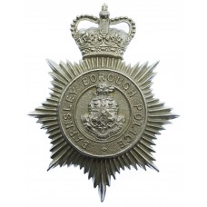Barnsley Borough Police Helmet Plate - Queen's Crown