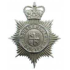 Bournemouth Borough Police Helmet Plate - Queen's Crown