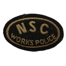 Newman Industries Ltd N.S.C. Works Police Cloth Cap Badge