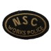 Newman Industries Ltd N.S.C. Works Police Cloth Cap Badge