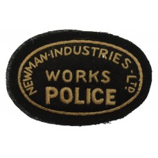 Newman Industries Ltd Works Police Cloth Cap Badge