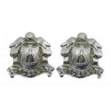 Pair of Sunderland Borough Police Chrome Collar Badges