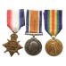 WW1 1914 Mons Star Medal Trio - Bmbr. C. Yates, Royal Field Artillery
