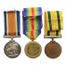 WW1 British War Medal, Victory Medal and Territorial Force War Medal Group of Three - Gnr. S.A. Canning, Royal Artillery