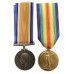 WW1 British War & Victory Medal Pair - Pte. P. Rhodes, York & Lancaster Regiment
