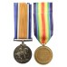 WW1 British War & Victory Medal Pair - Pte. P. Rhodes, York & Lancaster Regiment