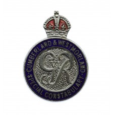 George VI Cumberland & Westmorland Special Constabulary Enamelled Lapel Badge